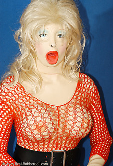 Real Rubber Dolls in fishnet bodystockings