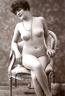 Rare to See Vintage Erotica Photos of 1900s Scans of so Called French Risque Postcards with Nude Girls Posing Naked