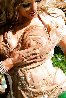 Hot mess, so moist... Chocolate, milk and paint everywhere!