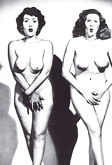 Cute and sexy vintage lesbians undressing in the fifties