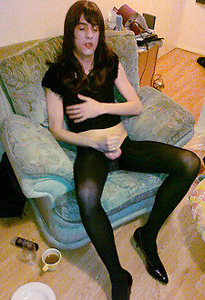 These hardcore crossdressers loves to play with cock and suck hard dick when they can