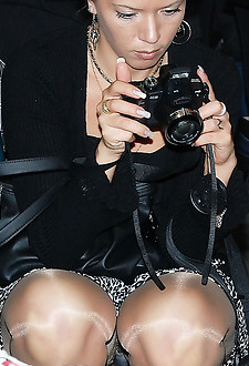 Real beauty rubs her cunt up skirt