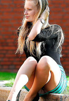 Best summer day upskirts are here