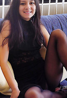 Playing nude nub up very short dress