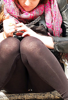 Kinkily smiling girls offer upskirt