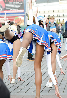 Girls make the upskirts seen on cam