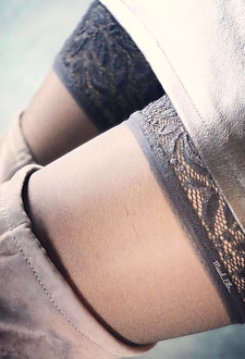 French amateur legs in nylons #023