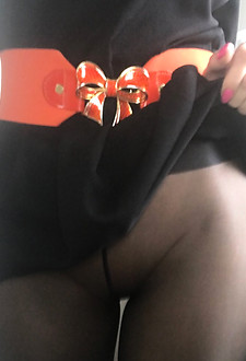 Amateur blonde MILF in pantyhose #03