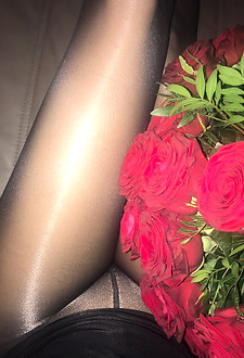 Amateur blonde MILF in pantyhose #07