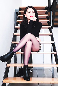 Amateur middle east girl - legs in pantyhose #3