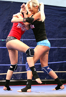 NudeFightClub presents Laura Crystal vs Michelle Moist