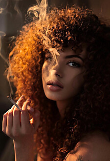 Beautiful Smoking Girl