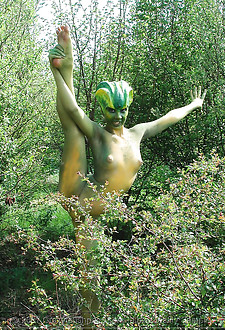 Flexi Jenny painted like a snake